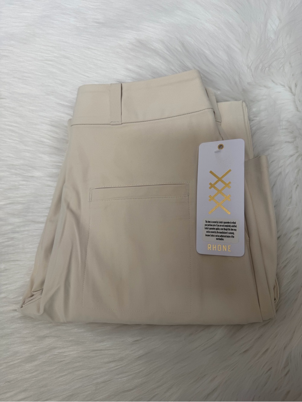Rhone Beige Performance Stretch Pants Sz 4